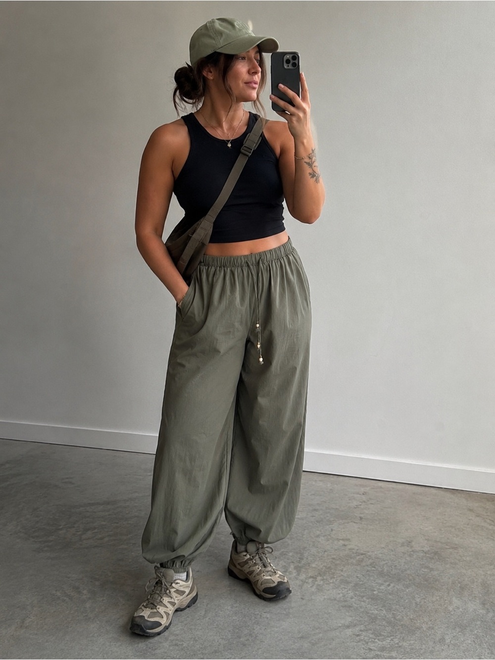 YFB Sage Green Balloon Joggers - Gorpcore Minimalist Utility Techwear Size L